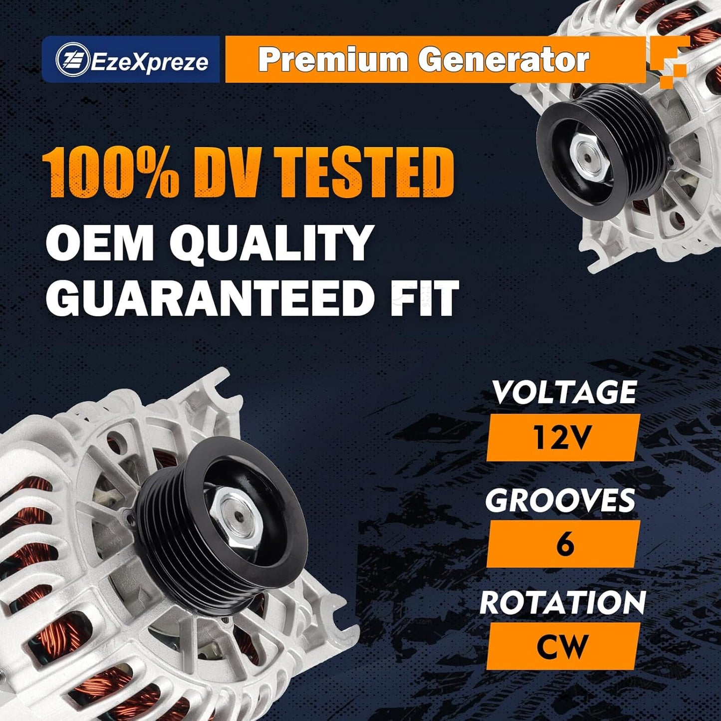 Ezexpreze 8318 New Alternator Fit for Ford F150 V8 4.6L 5.4L 2004-2008, for F150 Heritage 2004 (Not for SVT Lightning), Fit for Expedition 5.4L 2005 2006, Fit for Lincoln 5.4L Mark LT 2006-2008
