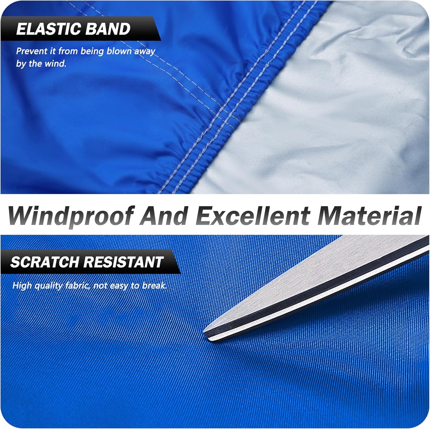 Heavy Duty Outdoor Car Cover Windproof All Weather Waterproof Sun Rain UV Dust Snow Protection Outdoor,Fit Coupe Audi R8,Chevrolet Corvette etc.Size C3