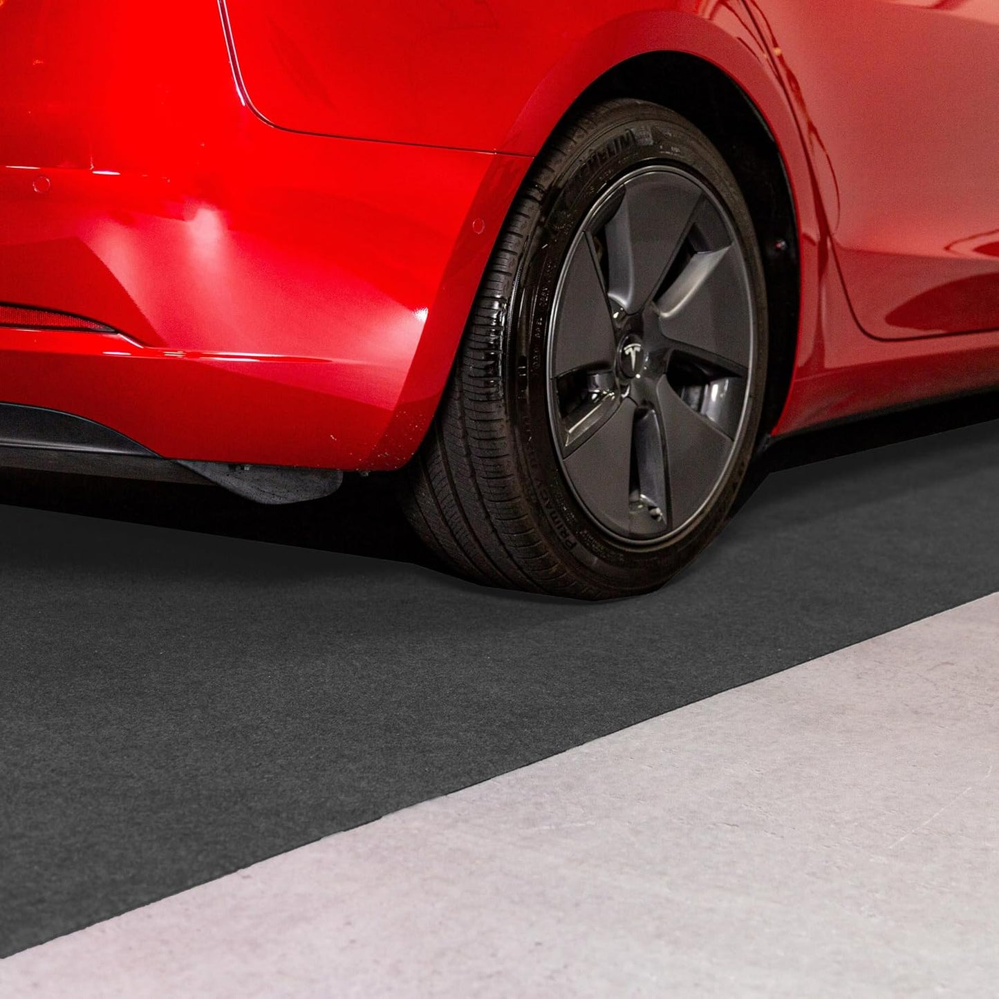 G-Floor Drip & Dry Absorbent (7'6" x 17', Grey) Floor Mat with Waterproof Vinyl Backing for Protecting Your Garage Floor - Just Unroll to Install!