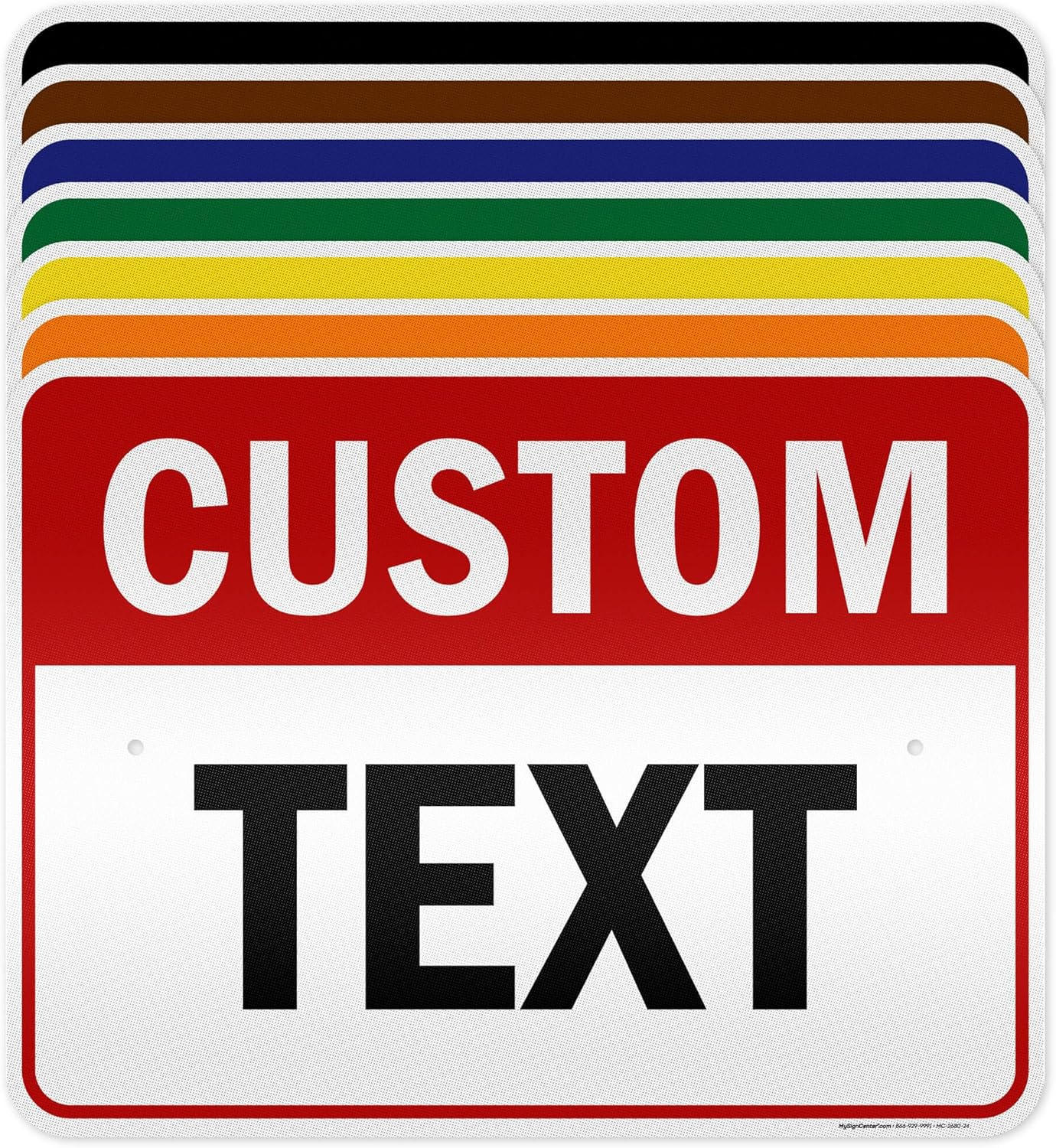 Custom Sign, Custom Sign for Business, Indoor/Outdoor use. 18x24 Inches, 3M EGP Reflective, Rust Free .080 Aluminum, Fade Resistant, Made in USA by My Sign Center (Header)