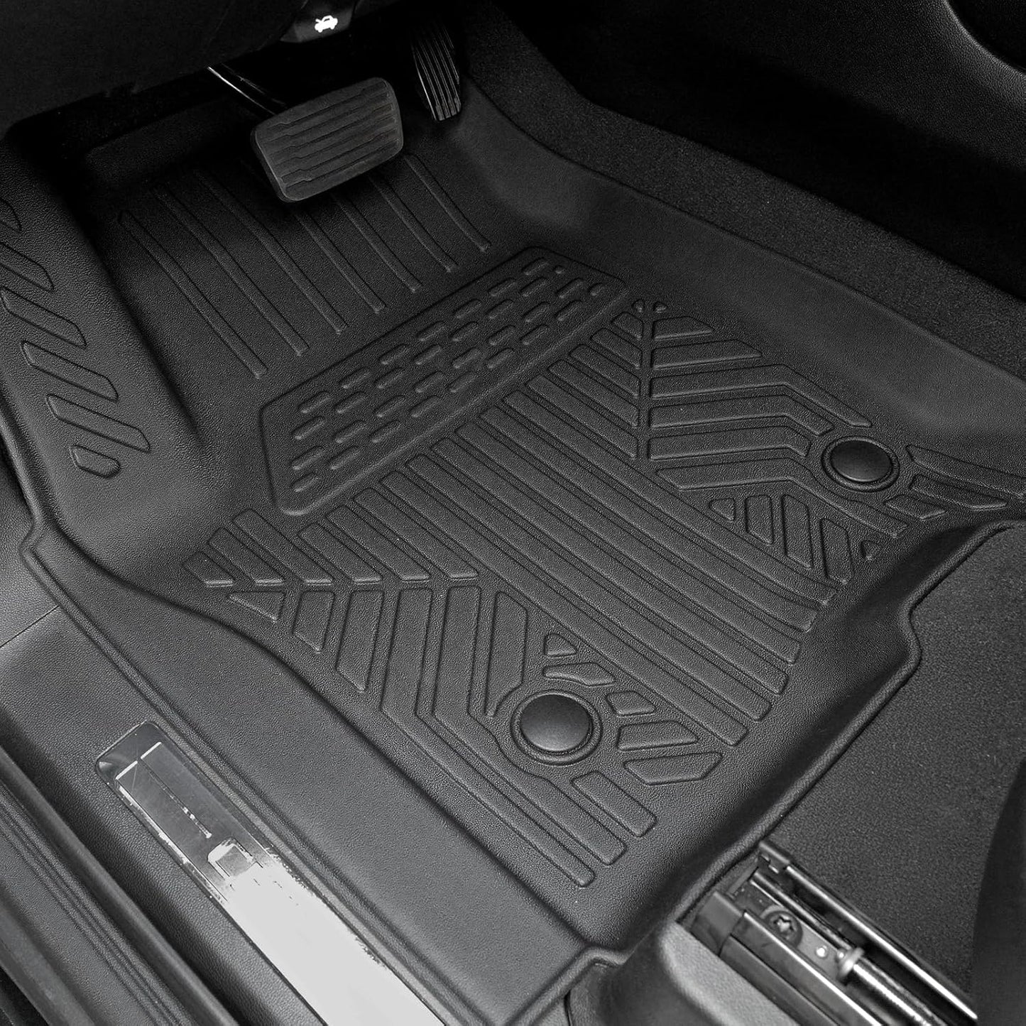 Floor Mats Set for 2021-2025 Chevy Suburban 7 Seats/GMC Yukon XL Accessories, Full Coverage All Weather Floor Mats Cargo Mat with 3rd Row Backrest Protectors & Door Sill Guards