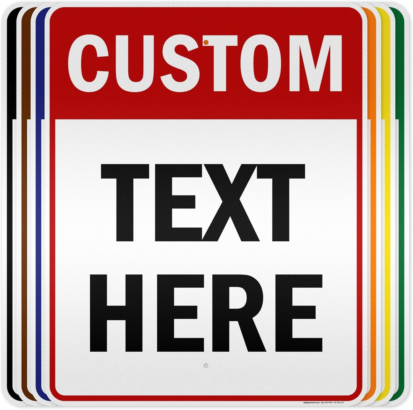 Custom Sign, Custom Sign for Business, Indoor/Outdoor use. 24x30 Inches, 3M EGP Reflective, Rust Free .080 Aluminum, Fade Resistant, Made in USA by My Sign Center (Header)