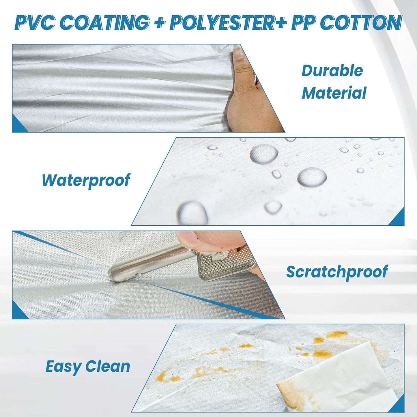 SUV Waterproof Car Covers for Automobiles All Weather Season UV Protection Snowproof Outdoor Full Cover Universal Fit SUV Up to 190’’