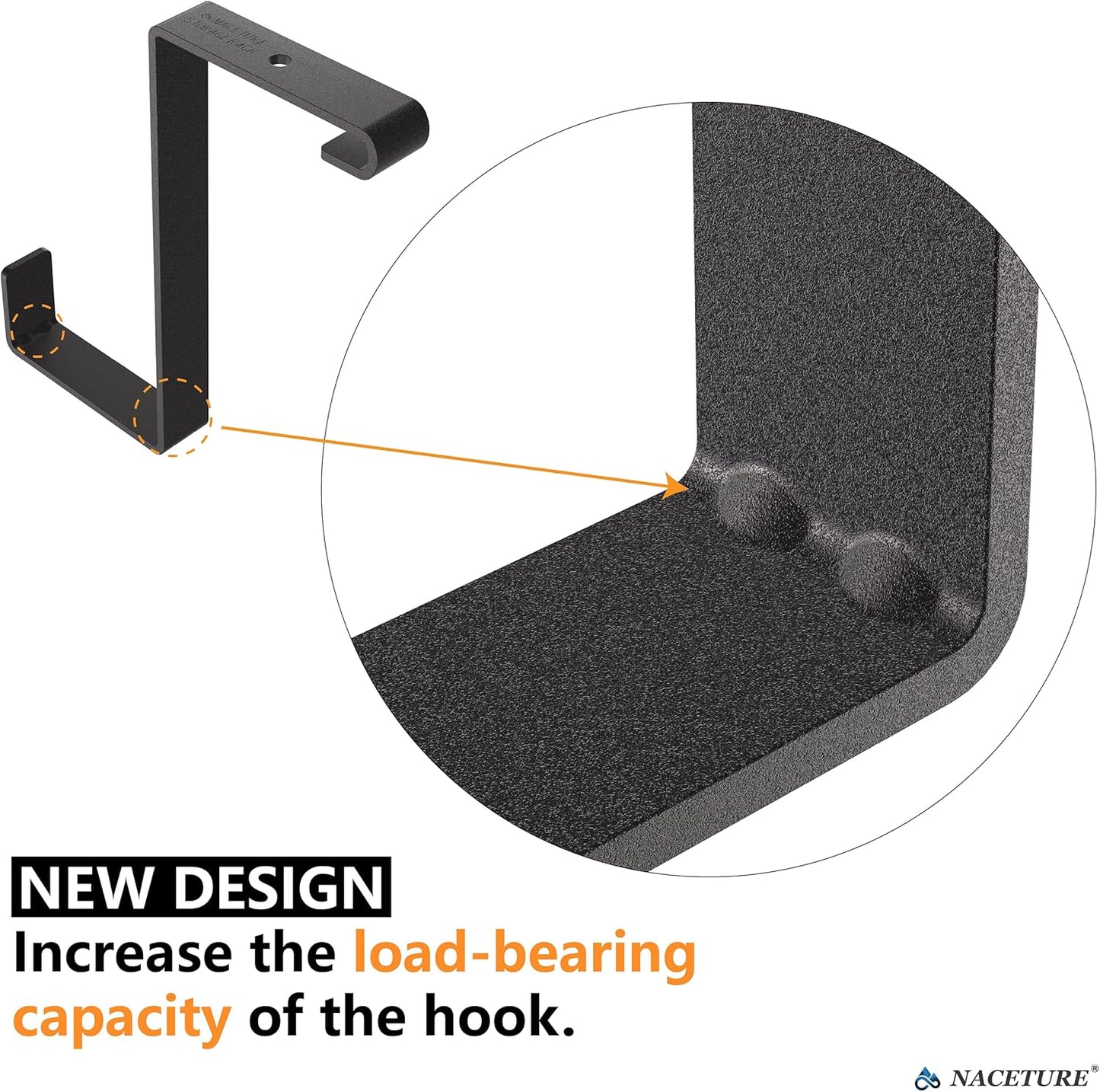 NACETURE Garage Ceiling Hook - Steel, 100% Steel, 2 Pack, Z Style, 2 inches, 8 inches, 4 inches, 35 pounds, Ceiling, Rack, S Hooks, Garage Storage and Organization