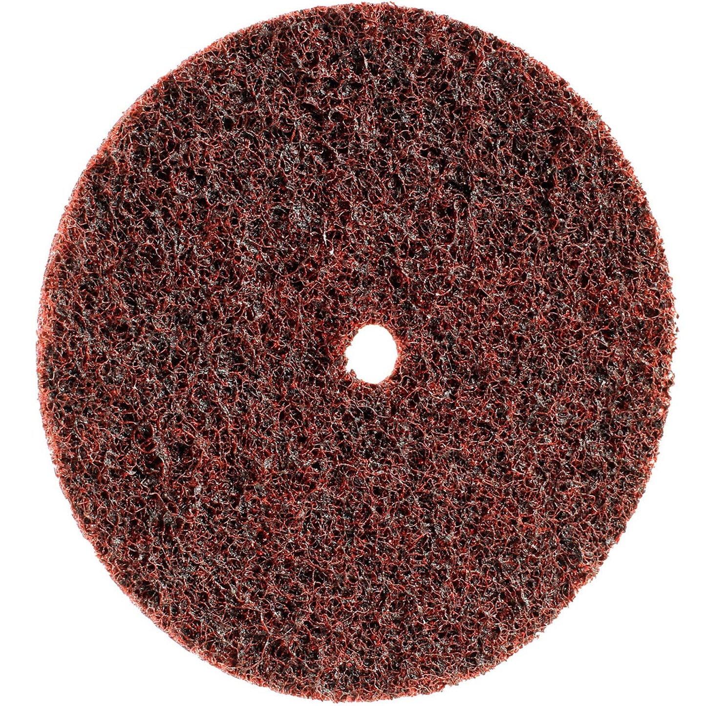 CS Unitec 80651 FIX Fleece (Nonwoven) Disc for The FIX Hook and Loop System, 6" Diameter, Medium (Red) (Pack of 10)